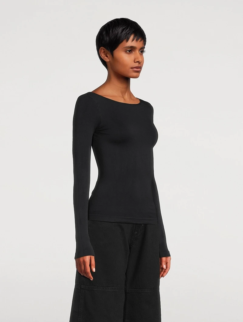 Low-Back Seamless T-Shirt