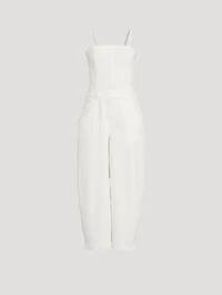 Je Suis Pret Barrel-Leg Denim Jumpsuit