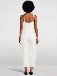Je Suis Pret Barrel-Leg Denim Jumpsuit