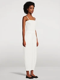 Je Suis Pret Barrel-Leg Denim Jumpsuit