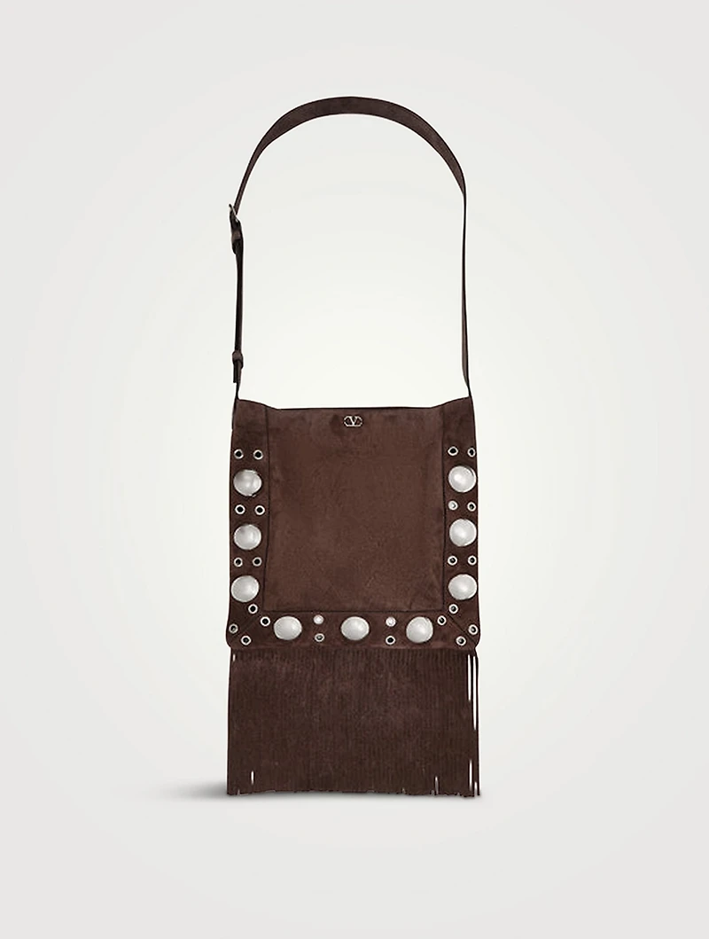 Nellcôte Suede Fringed Crossbody Bag