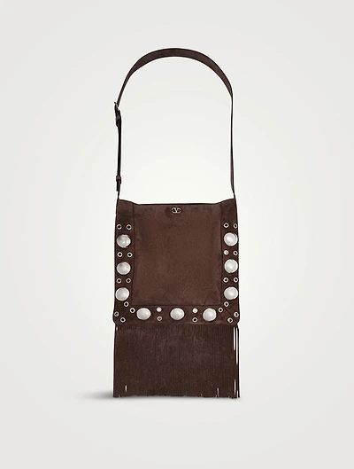 Nellcôte Suede Fringed Crossbody Bag