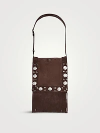 Nellcôte Suede Fringed Crossbody Bag
