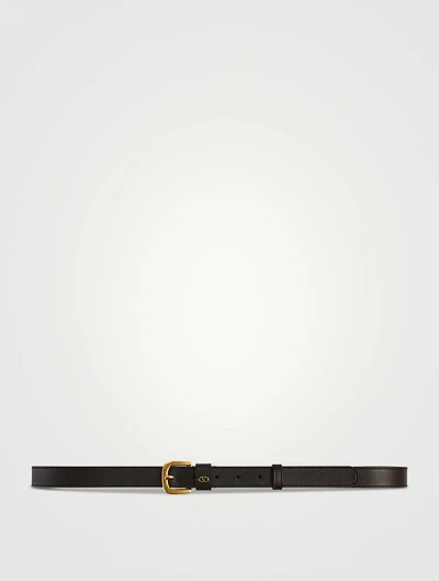VLogo Signature Leather Belt