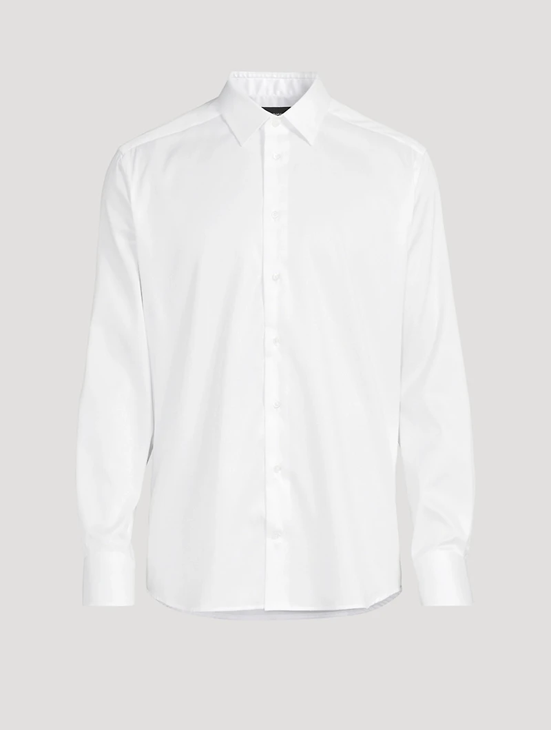 Stretch Cotton Long-Sleeve Shirt