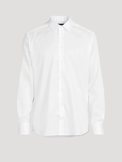 Stretch Cotton Long-Sleeve Shirt