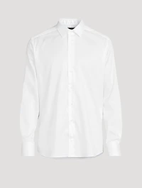 Stretch Cotton Long-Sleeve Shirt
