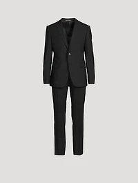 Brushed Stretch Wool Two-Piece Suit