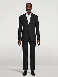 Brushed Stretch Wool Two-Piece Suit
