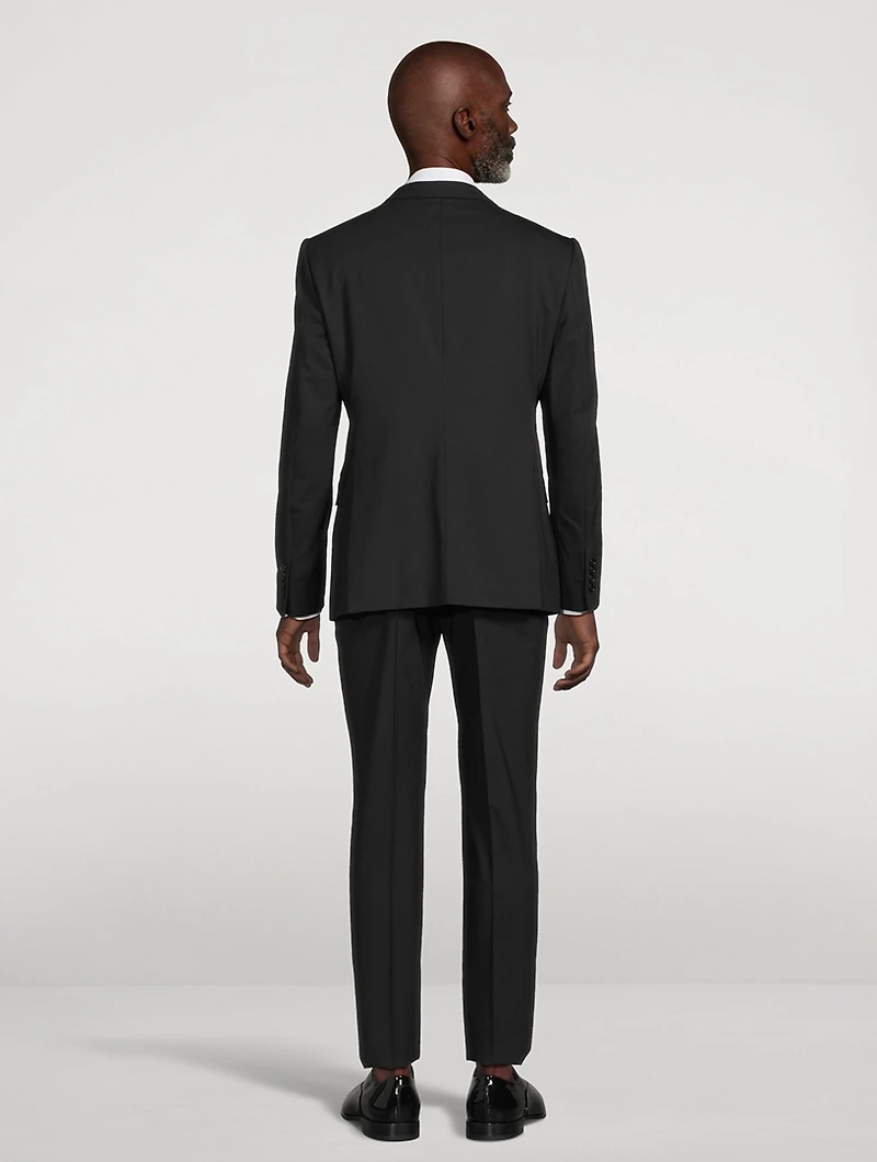 Brushed Stretch Wool Two-Piece Suit