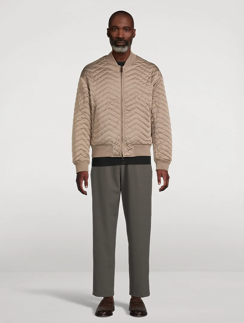 Reversible Quilted Bomber Jacket