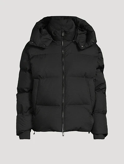 Down Jacket Logo Print