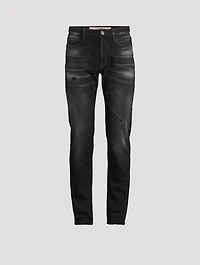 Low-Rise Slim Straight Jeans