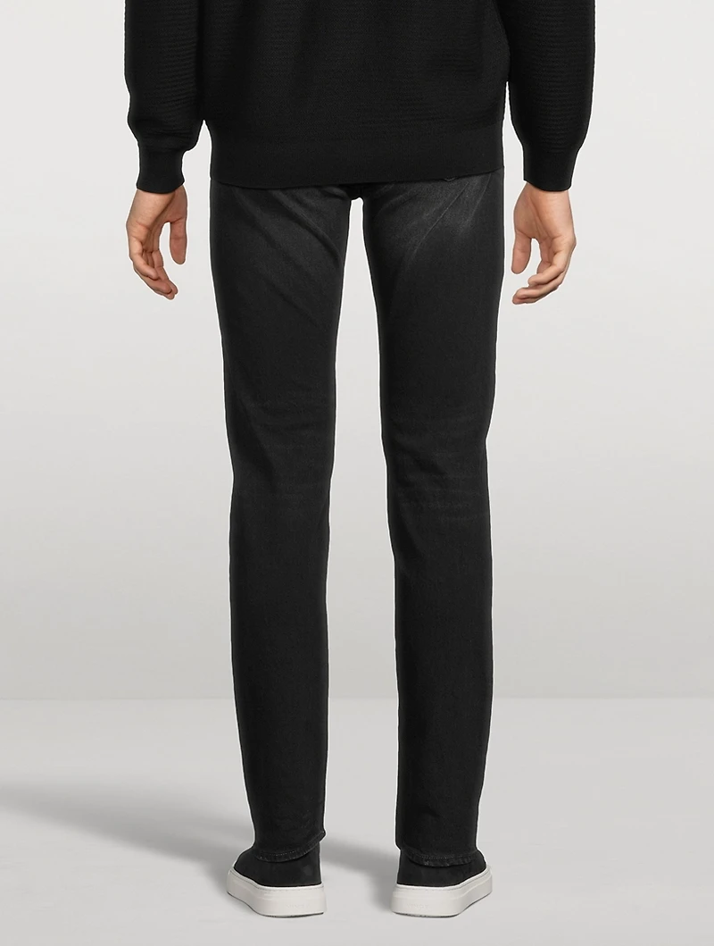 Low-Rise Slim Straight Jeans