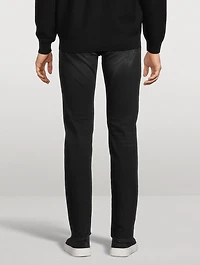 Low-Rise Slim Straight Jeans