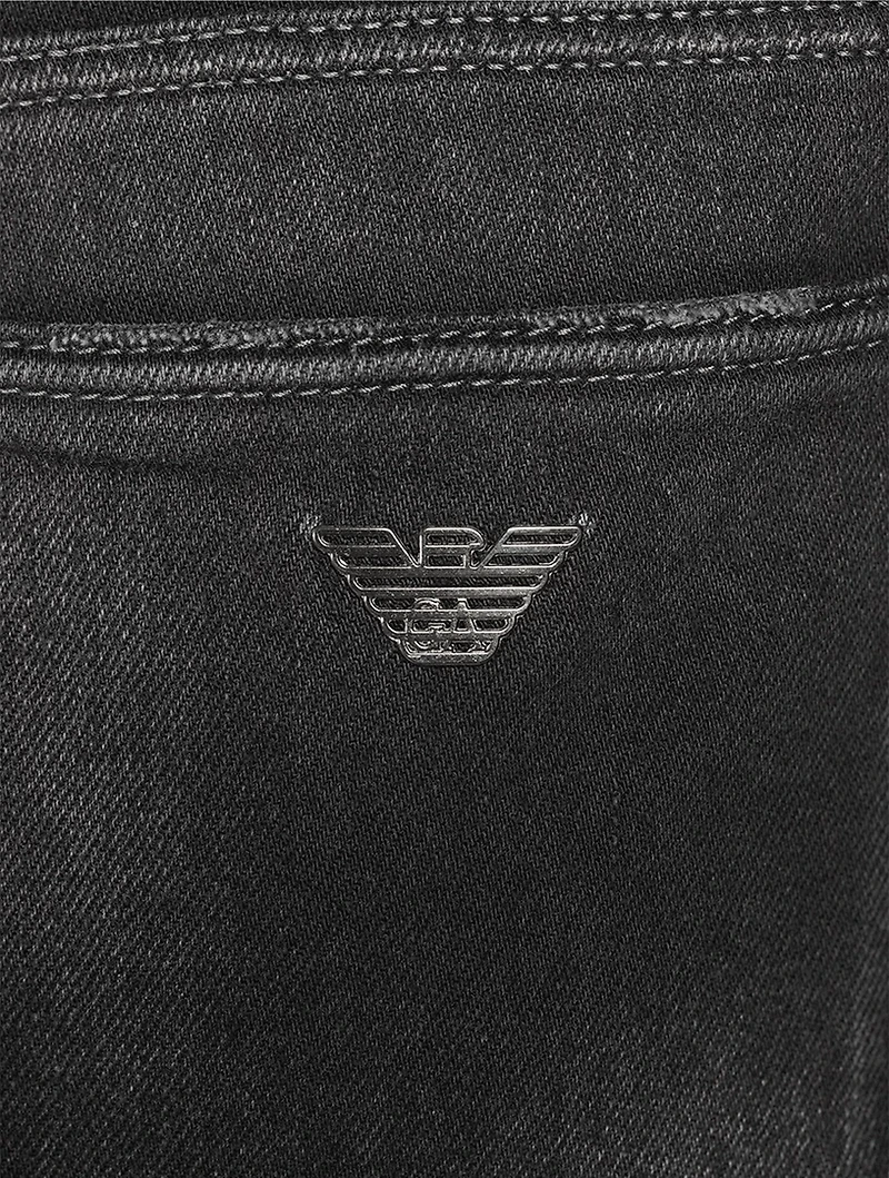 Low-Rise Slim Straight Jeans