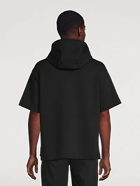 Stretch Jersey Short-Sleeve Hoodie