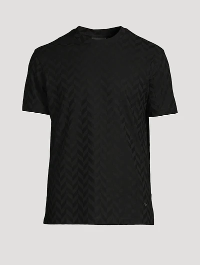 Jacquard Jersey T-Shirt