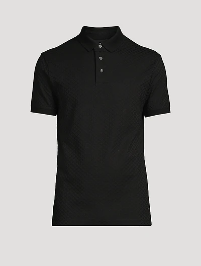 Diamond Jacquard Polo Shirt