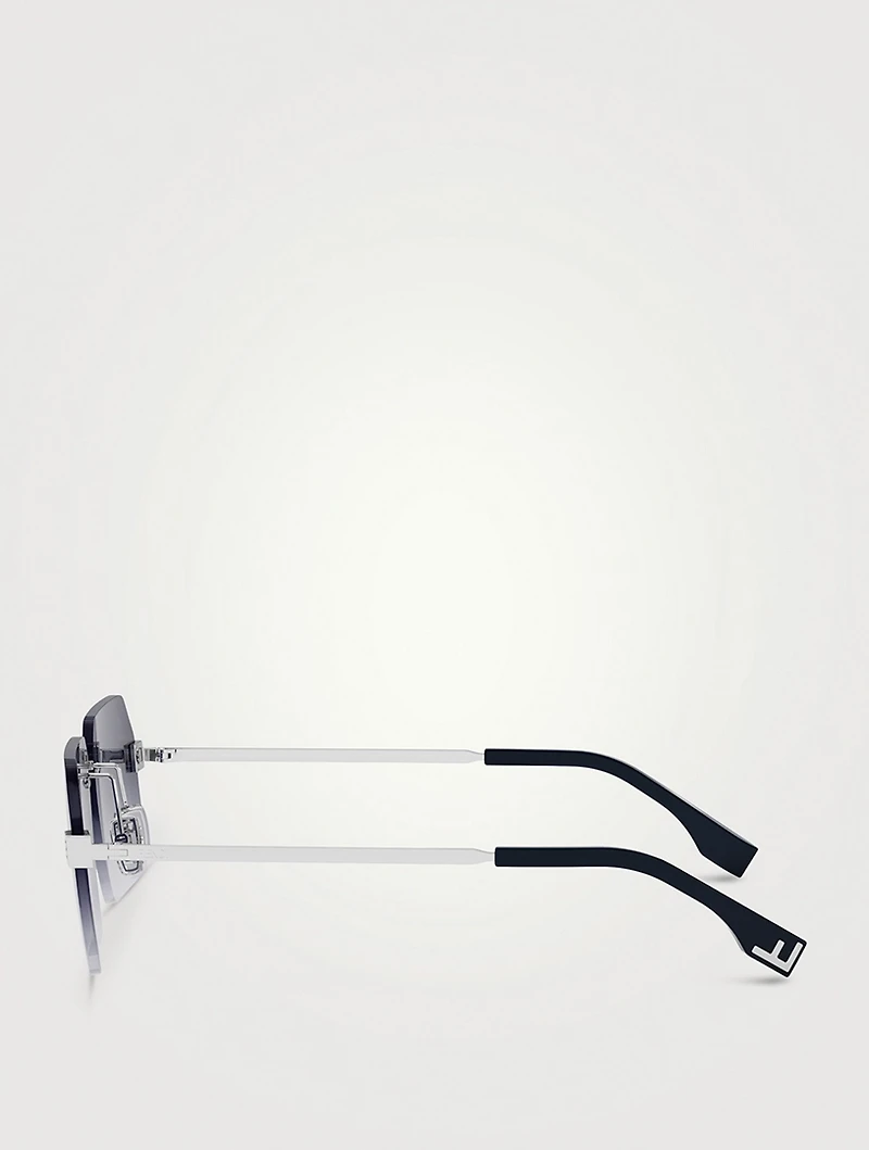 Fendi Sky Rectangular Sunglasses