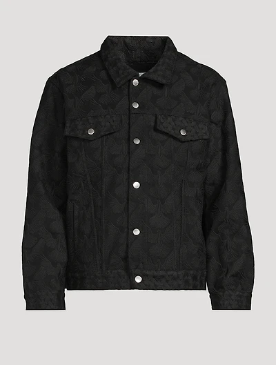 Unity Doves Embroidered Denim Jacket