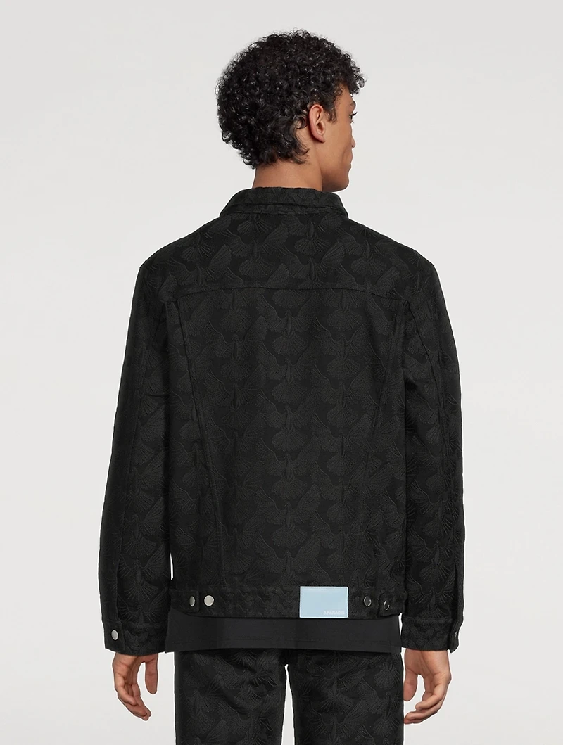 Unity Doves Embroidered Denim Jacket