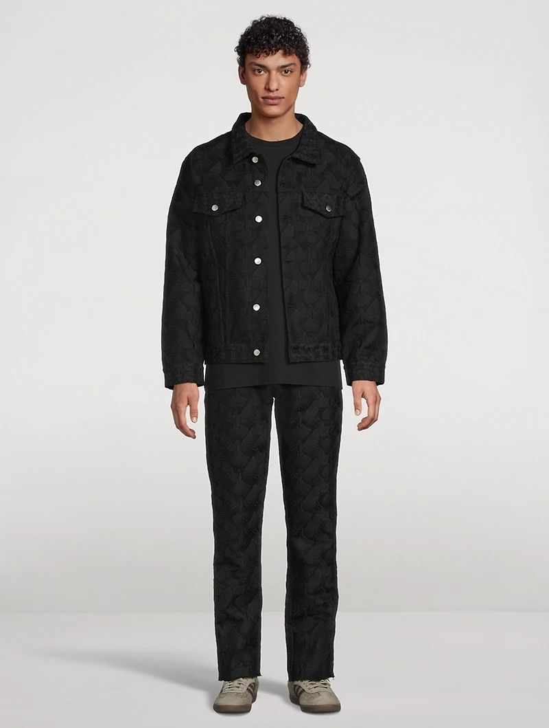 Unity Doves Embroidered Denim Jacket