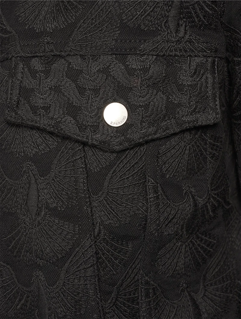 Unity Doves Embroidered Denim Jacket