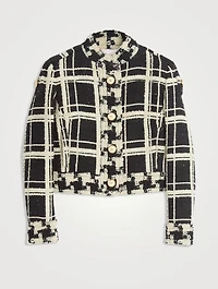 Macro Check Tweed Jacket
