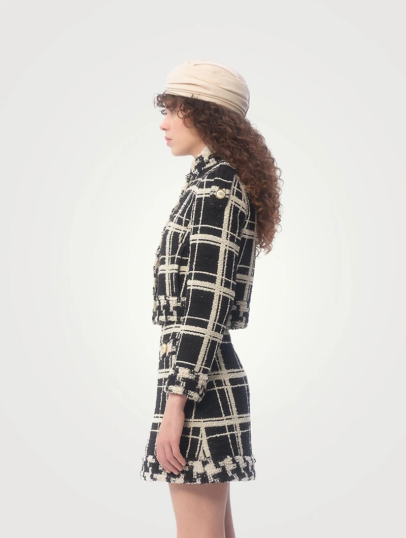 Macro Check Tweed Jacket