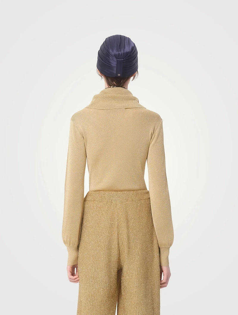 Lurex Turtleneck Sweater