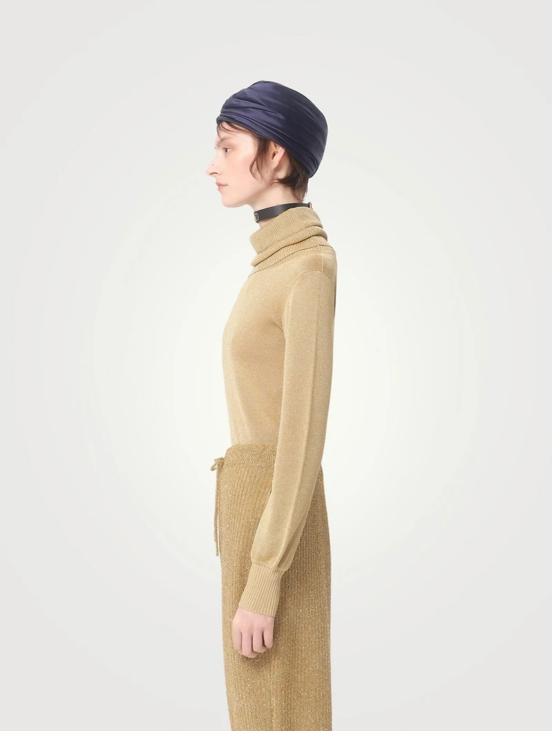 Lurex Turtleneck Sweater