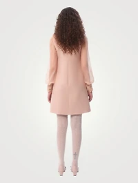 Ruffled Crêpe Couture Mini Dress