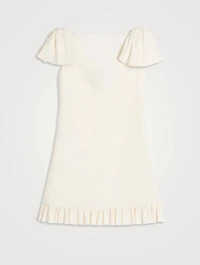Ruffled Crêpe Couture Mini Dress