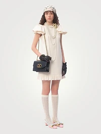 Ruffled Crêpe Couture Mini Dress