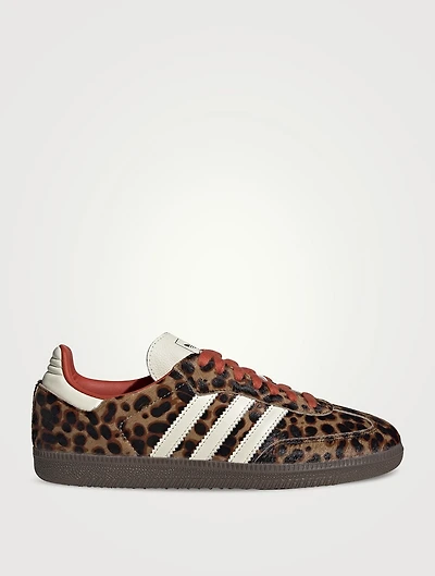 Samba OG Pony Hair Sneakers Cheetah Print