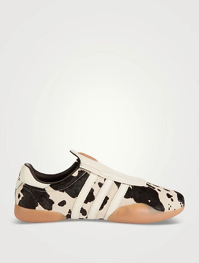 Taekwondo Mei Pony Hair Sneakers Cow Print