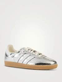Samba OG Metallic Leather Sneakers