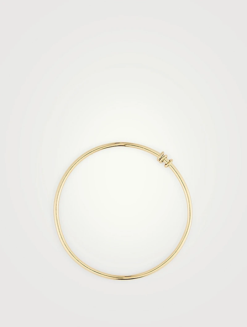 Dahlia 18K Gold Bangle Bracelet