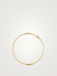 Dahlia 18K Gold Bangle Bracelet