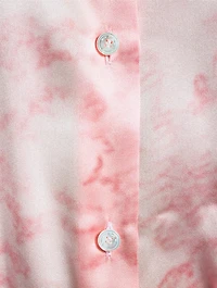 Silk Shirt Dress Floral Print