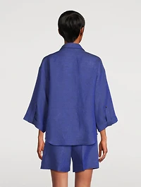 Embroidered Linen Shirt
