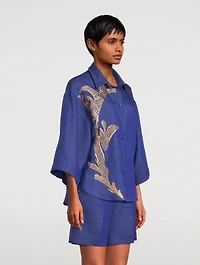 Embroidered Linen Shirt