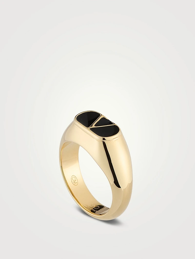 Ovalette VLogo Ring