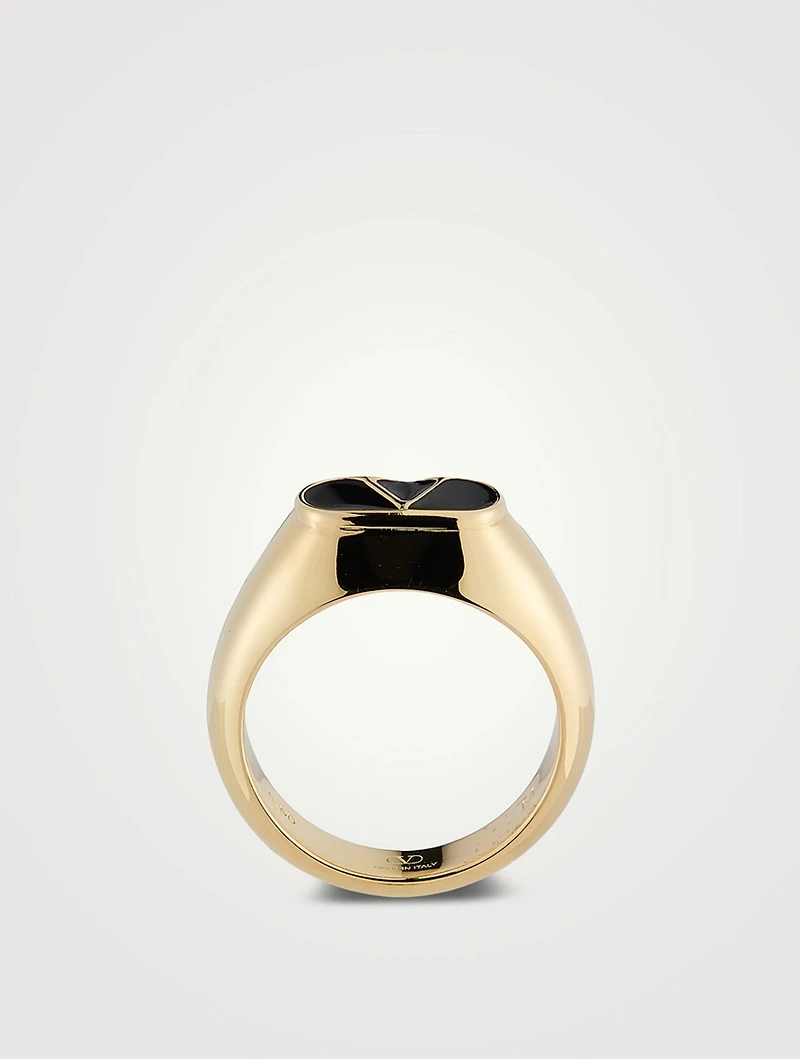 Ovalette VLogo Ring