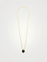 Coeur Royal Faux Pearl Necklace With Crystal
