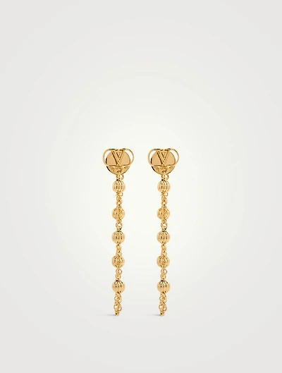 VLogo Chain Earrings