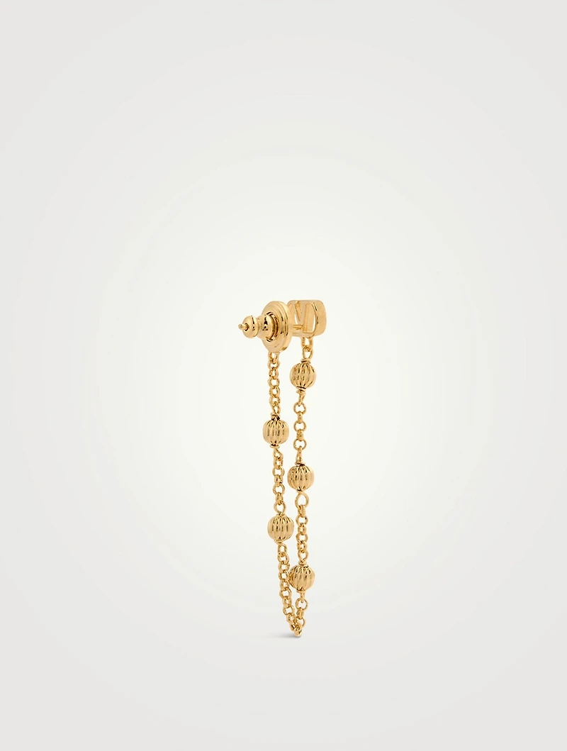 VLogo Chain Earrings