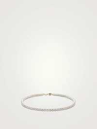 Classic 18K Gold AA Akoya Pearl Necklace