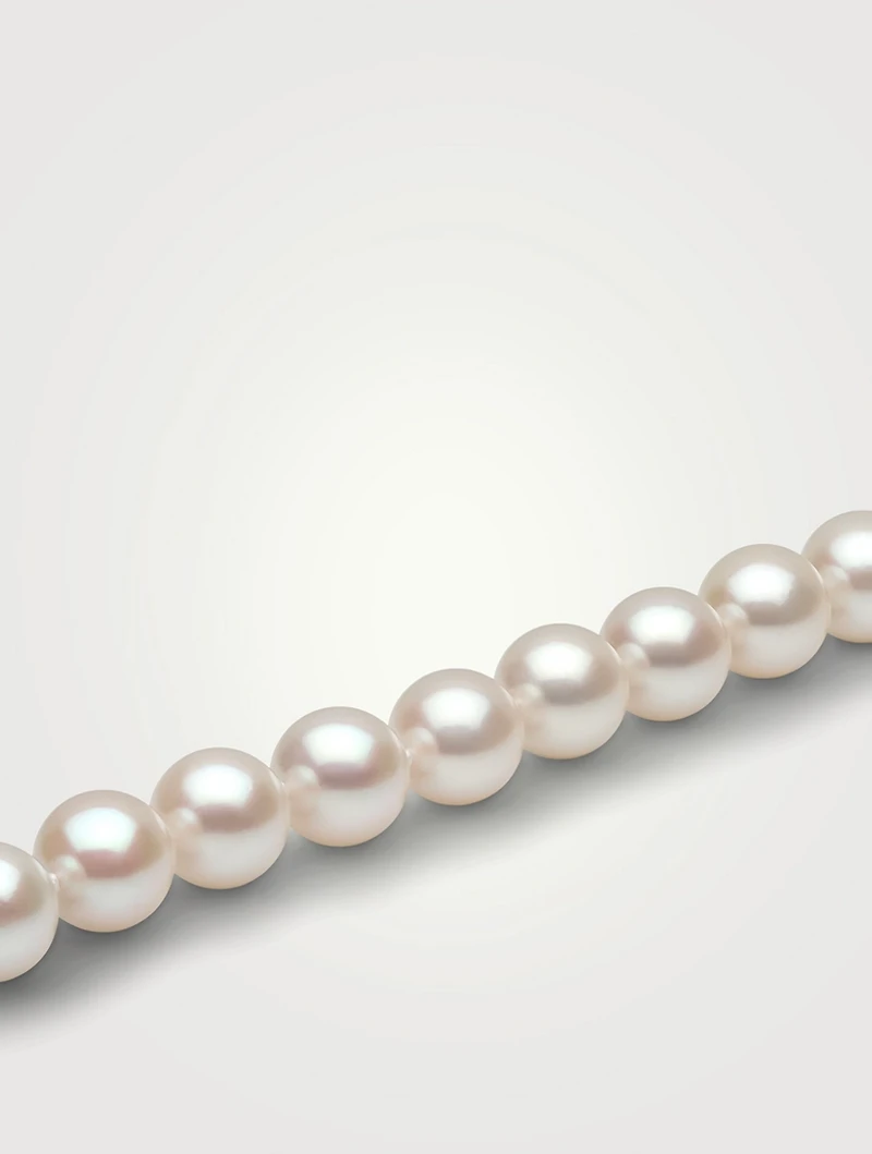 Classic 18K Gold AA Akoya Pearl Necklace